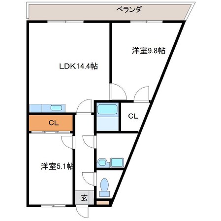 マティーニの物件間取画像